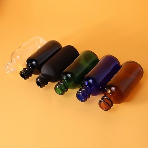 Hot bán 60ml Matte Black Boston Glass Spray Chai rỗng tinh dầu <span class=keywords><strong>container</strong></span> phun xe khuếch tán huyết thanh bao bì - Product Image 5