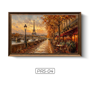 Pintura al Óleo sobre Lienzo de Paisaje Europeo Hecha a Mano en Vietnam, Obra de Arte Decorativa de Lujo, Servicio OEM ODM - Product Image 1