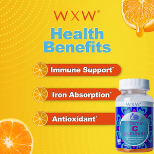 Gomitas de vitamina C con sabor a naranja de alta absorción, extracto de vitamina C y sodio, compatible con los niveles de energía para gomitas adultas - Product Image 4