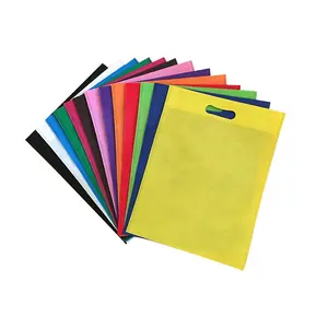 Colorful 100% PP Die Cut Bag Moq Basso Sacchetto di Tessuto Non Tessuto In Polipropilene