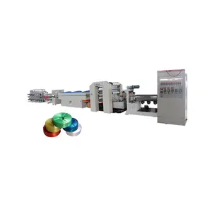 Línea de producción de hilo de fibra de rafia, película dividida de PP, equipo extrusor, máquina de fabricación de hilo