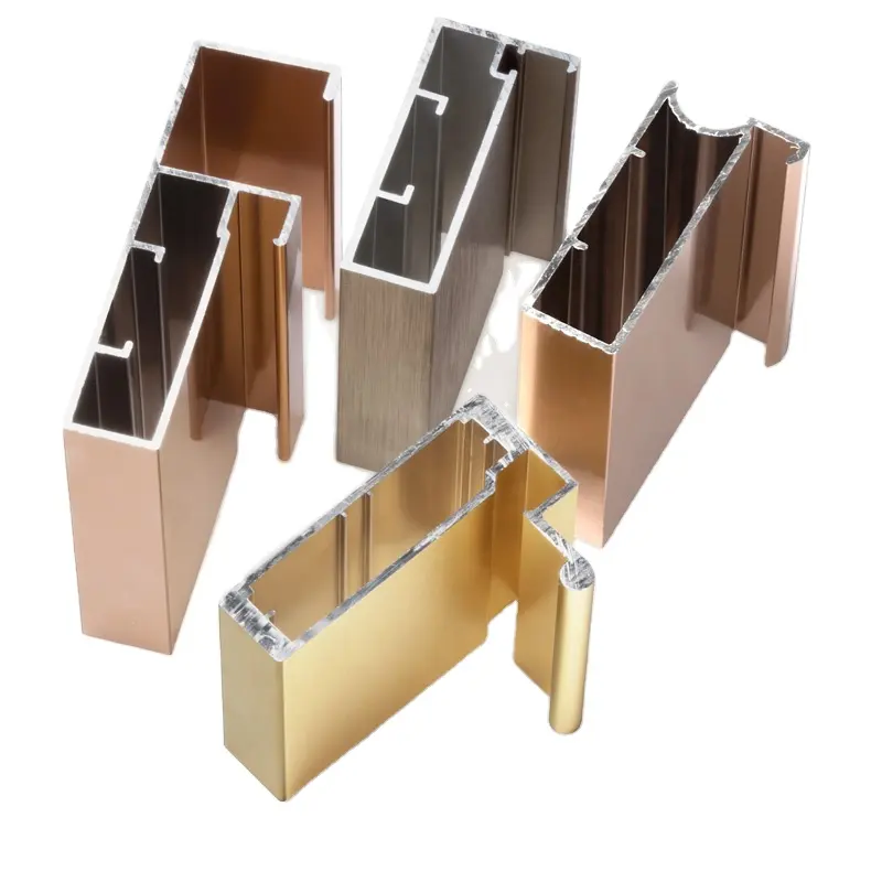 Hidden handle aluminium extrusion aluminum profile for kitchen cabinet