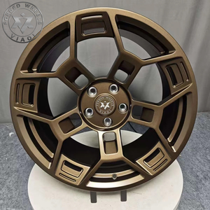 Jantes en alliage d'aluminium forgé monobloc Viaol personnalisées, couleur PCD5x120, cinq branches, 4 pièces, noires, 8J-12J, neuves pour Golf C7 C8 - Product Image 2