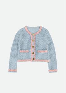 Conjunto de Ropa Infantil Personalizado para Niñas, Conjunto de Ropa de Invierno de 2 Piezas, Cárdigan con Falda Lápiz - Product Image 2