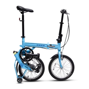 <span class=keywords><strong>Bicicleta</strong></span> Plegable TXED de Tres Pliegues, 16 <span class=keywords><strong>Pulgadas</strong></span>, 3 Velocidades, Frenos V, Horquilla de Acero, Pedales Ordinarios - Product Image 3