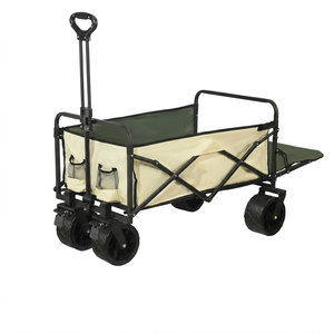 2 in 1 <b>Wagon</b> Table Camping <b>Cart</b> Foldable Outdoor Utility Trolley Portable Beach Picnic <b>Wagon</b> - Product Image 1