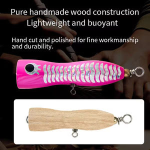 Señuelo de <span class=keywords><strong>Pesca</strong></span> de Madera Impresa de 100 mm/80 mm, 15 g/30 g, para <span class=keywords><strong>Pesca</strong></span> con Mosca en Agua Salada, <span class=keywords><strong>Pesca</strong></span> con Flotador, <span class=keywords><strong>Lubina</strong></span> y Atún, Popper, Stickbait - Product Image 4