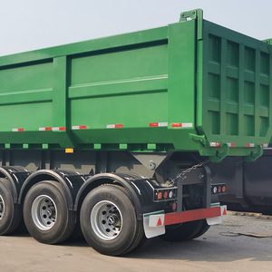 Semirremolque de descarga trasera en forma de U de 3 ejes con capacidad de 20 metros cúbicos para un transporte eficiente de carbón - Product Image 3