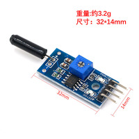 Module de capteur de vibration normalement ouvert SW-1801P, module d'alarme haute sensibilité avec type de montage non spécifié, fabriqué en Chine