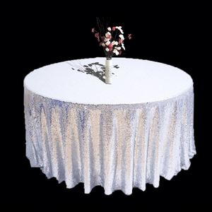 Royal Blue Glitter Cover 120 Cm Rose Gold <b>Round</b> Sequin Cloth <b>Tablecloth</b> for Wedding Event Table - Product Image 6