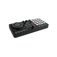 Controlador de DJ Profesional/Consola de Mezcla de Audio Accuracy Pro Audio MID36S USB Mini Mezclador de DJ de 4 Canales para Música
