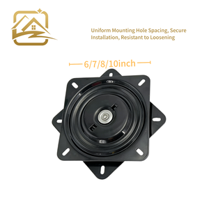 6/7/<b>8</b>/10 Inch <b>Iron</b> Swivel Plate Ball Bearing 180 Degree Memory Return Modern Living Room Bedroom Kitchen Dining Table - Product Image 4