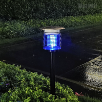 Lampe anti-insectes LED portable USB à énergie solaire en acier inoxydable, étanche IP55, écologique, pour jardin extérieur, tueuse de coléoptères, garantie 2 ans