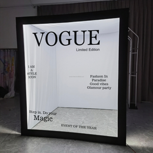 Fast Delivery Birthday Party Magazine <strong>Photo</strong> Booth <strong>Box</strong> With Fill Light Lamp <strong>Photo</strong> Booth New Magazine <strong>Box</strong> Frame Backdrop Event - Product Image 1