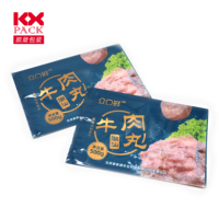 Sacs en plastique avec fenêtre pour cornue d'aliments surgelés et saucisses de congélation pour le stockage d'aliments surgelés