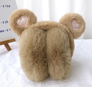 नए शीतकालीन कार्टून नेट रेड छोटे जानवरों गर्म छात्रों को ठंडे-प्रूफ इयरमफ फोल्डेबल फॉल्डेबल फॉल्डेबल नकली फर प्लश लड़की - Product Image 6