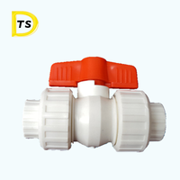 Toutes les tailles de plastique de haute qualité Chine UPVC PPR CPVC PVDF true union 4 pouces pvc robinet à tournant sphérique