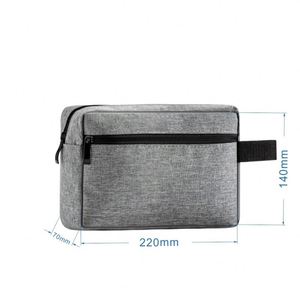 Waterproof Large Oxford Soft Handle Travel Cosmetic <b>Case</b> with Zipper Closure Divided Compartments for <b>Makeup</b> Accessories - Product Image 2