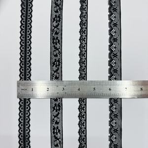 Erkoumi <span class=keywords><strong>2025</strong></span> kain renda brokat <span class=keywords><strong>Jacquard</strong></span> Afrika campuran katun nilon 5 yard bahan pakaian grosir renda hitam Prancis - Product Image 3