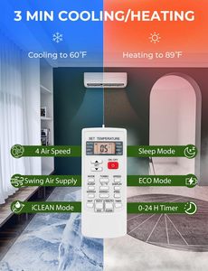 Split <b>Mini</b> Ac 12000btu <b>Air</b> <b>Conditioner</b> Wall <b>Conditioners</b> HersSPL-9000 Lg Minisplit Gree Minisplit HersSPL-9000 - Product Image 6