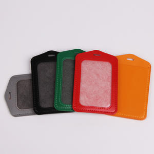 Multi-Slot PU Imitation Leather <b>Card</b> Holder Work Badge/ID <b>Access</b> <b>Control</b>/BUS <b>Card</b> Holder Name Badges Accessory - Product Image 3