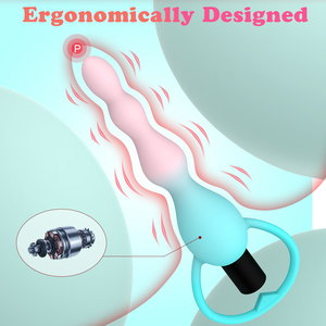 Vibromasseur <span class=keywords><strong>anal</strong></span> en silicone avec 10 modes de vibration, <span class=keywords><strong>plug</strong></span> <span class=keywords><strong>anal</strong></span> à billes, vibromasseur balle convivial pour débutants, pour hommes et femmes - Product Image 6