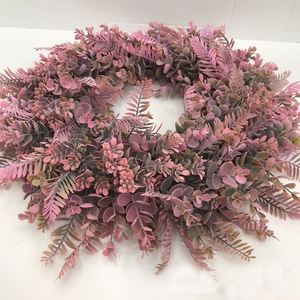 Guirnalda Decorativa para Puerta, Estilo Americano, Guirnalda Grande de Eucalipto <span class=keywords><strong>Milán</strong></span>, Guirnalda Artificial para el Hogar, Anillo de Hierba - Product Image 2