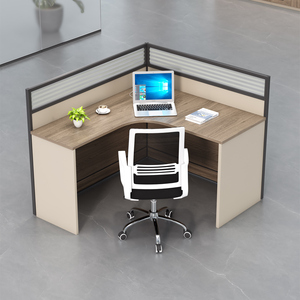 Escritorio Ejecutivo Modular Moderno Comercial para 4 Personas, Estación de Trabajo Portátil para Oficina o Escuela, Sillas, Mesas, Partición Inferior - Product Image 3
