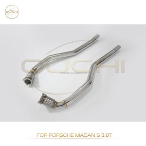 Sistema de escape Ouchi, tubo medio de rendimiento de acero inoxidable para Porsche <span class=keywords><strong>Macan</strong></span> S GTS 3,0 T, tubo recto - Product Image 3