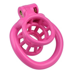 FRRK Jaula de Castidad Rosa para Hombre, Dispositivo de Acero Inoxidable, Cinturón de Castidad, Juguetes para Hombres, Metal, BDSM, Sex Shop, Anillo de Bloqueo para Pene - Product Image 1
