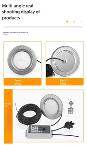 ไฟ LED สระว่ายน้ำหลากสี RGB 120V กันน้ำระดับ IP68 สายยาว 50 ฟุต พร้อมหม้อแปลงไฟฟ้า ช่องแสงใต้น้ำขนาด 10 นิ้ว สำหรับสระว่ายน้ำ - Product Image 6