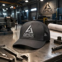 Casquette Trucker Formelle Personnalisée Brodée en Maille Gris Anthracite à 6 Panneaux Réglable avec Fermeture Snapback pour Tenue de Travail Industrielle Logo Vente en Gros