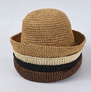 Chapeau Bob Pliable en Papier au Crochet pour Vacances et Loisirs, Forme Cloche, Protection Solaire pour Femme, Homme et Enfant - Product Image 1
