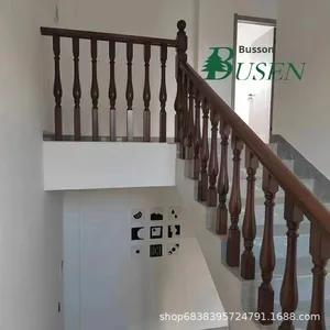 Vàng Rosewood cầu thang tay vịn cho biệt thự nhà thiết kế hiện đại một cách cẩn thận đánh bóng mịn và hoàn hảo vẻ đẹp độc đáo - Product Image 3