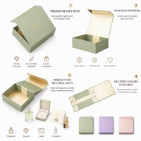 Boîte cadeau personnalisée, boîtes d'emballage magnétiques pliantes de luxe, boîte cadeau violette, emballage en papier pliable de qualité supérieure pour cadeaux, cosmétiques