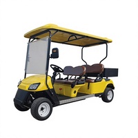 Voiturette de golf électrique à 4 roues avec batterie au lithium, moteur de 3,5 kW et vitesse de 30-50 km/h, couleur et logo personnalisables en option, pour clubs de golf