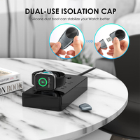 Banque d'alimentation magnétique sans fil avec chargeur iWatch, chargeur portable à chargement rapide, batterie compacte pour Apple Watch