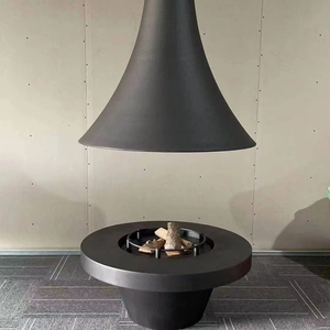 Moderne design binnenhaard van hout, hangende houtkachel voor verwarming op hout en pellets - Product Image 4