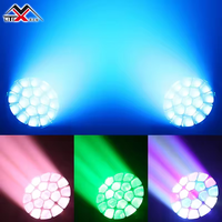 Projecteur LED mobile Bee Eye haute puissance 19x15W en fer IP20 avec zoom 4-60, contrôle DMX512, éclairage de scène pour parcs à thème, CRI 90, 540/210