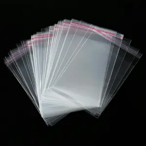 定制印刷标志透明自粘塑料包装OPP头袋透明小包装袋