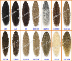 الأكثر مبيعًا أوروبا وأمريكا 30 بوصة طويلة رقيق لفة الذرة مخلب ذيل الحصان موجة المياه ذيل الحصان ذيل الحصان الشعر الاصطناعية للنساء - Product Image 6