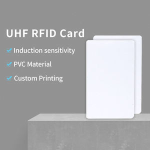 ISO18000 6C Boş PVC Kartlar Kredi Kartı Boyutunda Alien H9 RFID UHF Boş Beyaz Kart - Product Image 2