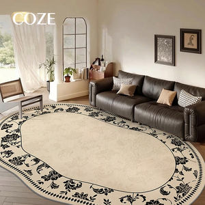 พรมขนสัตว์ลายดอกไม้สไตล์โมเดิร์นสำหรับห้องนั่งเล่น ขนาดสั่งทำได้ - Product Image 2