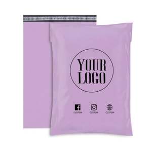 Bolsa de Correo Impermeable de Alta Calidad al por Mayor con Logotipo de Marca Impreso Personalizado, Bolsas de Envío de Plástico de Polietileno Negro para Ropa - Product Image 1
