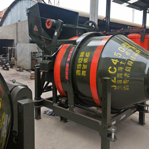 Nieuwe Jzc350 mobiele kleine automatische betonmixer met volledig klimmende trommel, motor, pomp en zelfladende functie, 20m³/uur productiecapaciteit. - Product Image 4