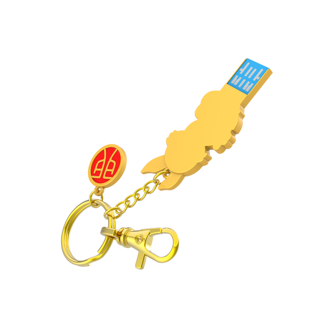 Custom Logo Rabbit-Shaped Golden Metal USB 2.0 Flash Drive