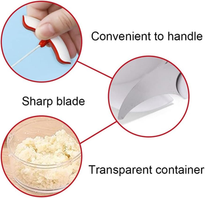 New Kitchen Hand Press Garlic Crusher Mincer Meat Slicer Onion Masher Manual <b>Vegetable</b> Smasher Fruit <b>Chopper</b> Red Pepper Grinder - Product Image 3
