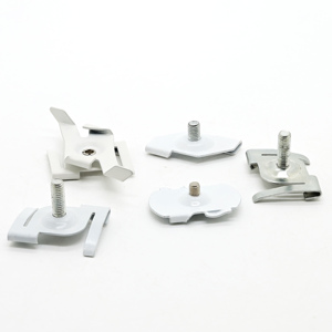 Clip de fixation en acier inoxydable pour câble métallique, profilé en T oblong, blanc, filetage M6, pour plafond suspendu, accessoire de gestion de câbles pour plafond suspendu - Product Image 2