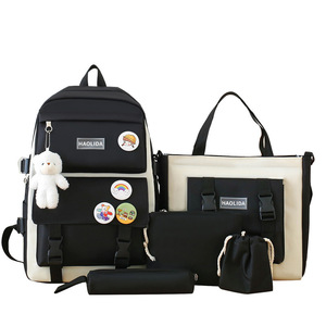 Set di Zaini Scolastici per Bambine, 4 Pezzi in 1, Impermeabili, Economici, Carini, in Tessuto, per Studenti - Product Image 2