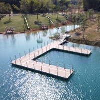 Plate-forme de bateau gonflable, rampe de pont de lac, pour bateau à rames, dock de ski de mer flottante